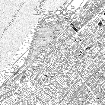 Victoria Park 1906/09 Ordnance Survey Map